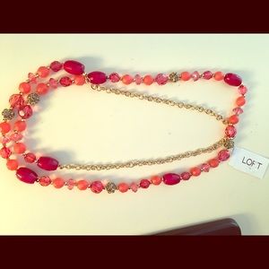 Coral beaded necklace