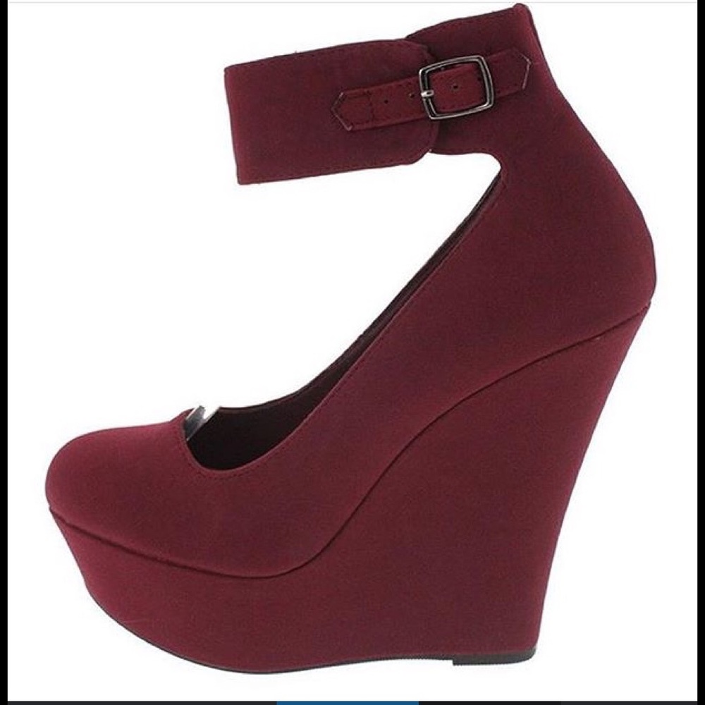 LAST ONE!! Charlotte Russe Wedge Heel ankle strap