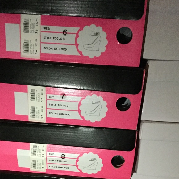 LAST ONE!! Charlotte Russe Wedge Heel ankle strap - Picture 4 of 5