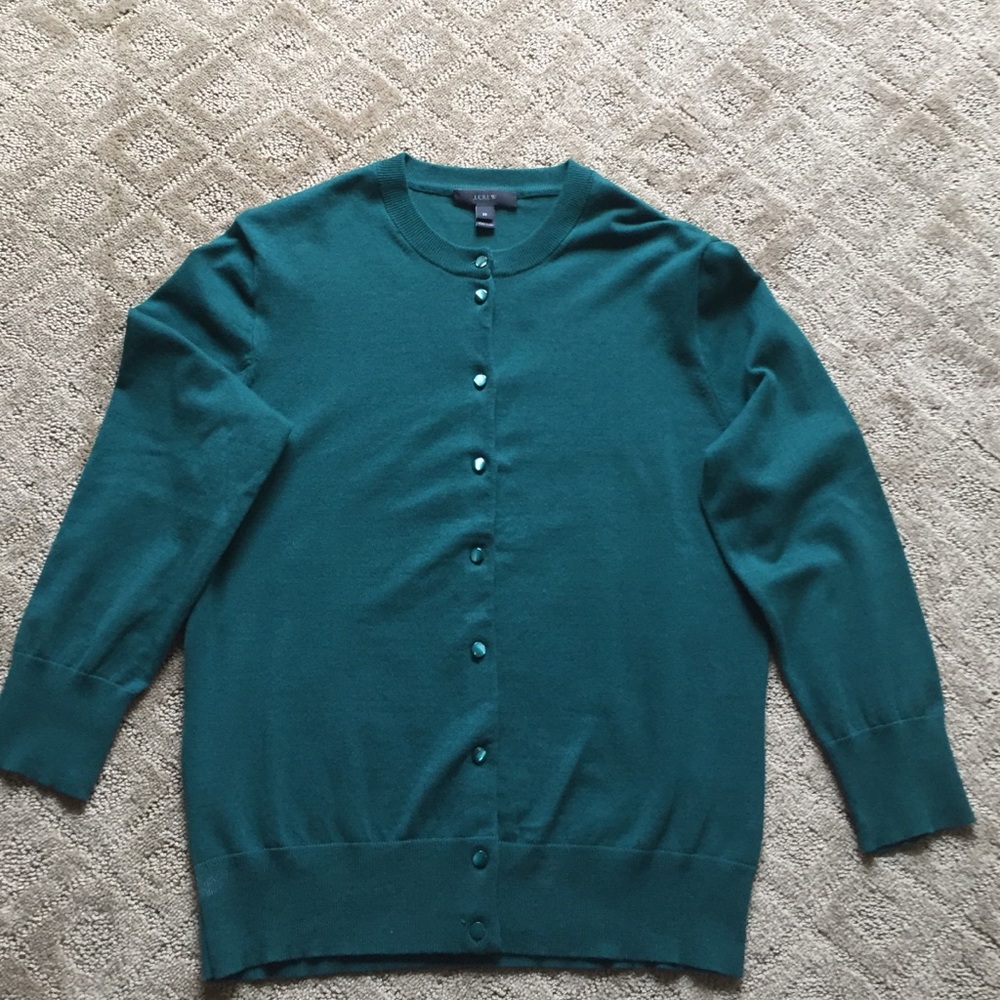 💕J.CREW - Hunter Green Cardigan