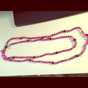 Purple beaded necklace. White House black market