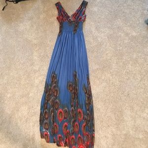 peacock dress