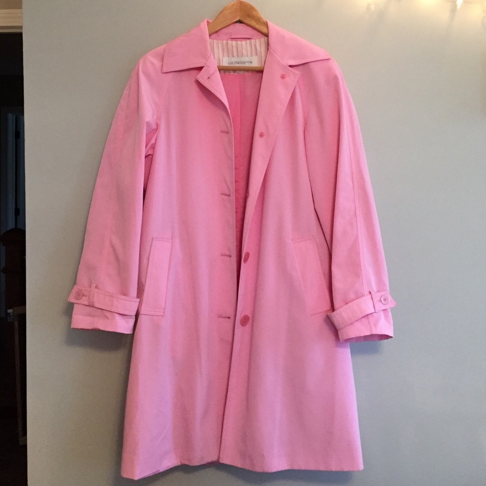 Liz Claiborne Pink Trench Coat