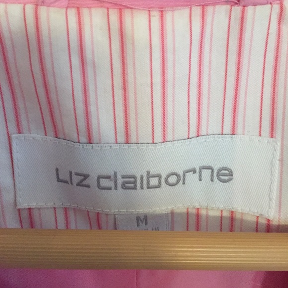 Liz Claiborne Pink Trench Coat - Picture 3 of 4