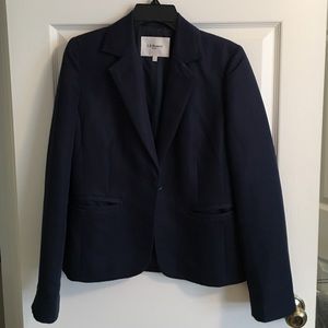 LK Bennett navy linen blazer