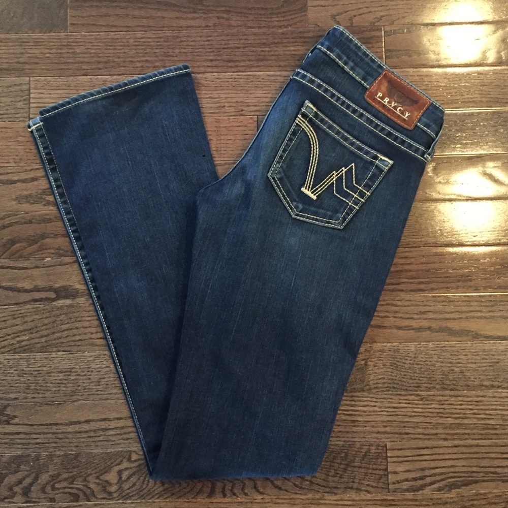 PRVCY Denim Straight leg with a tad bit of flare