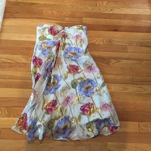 Strapless Nicole Miller dress