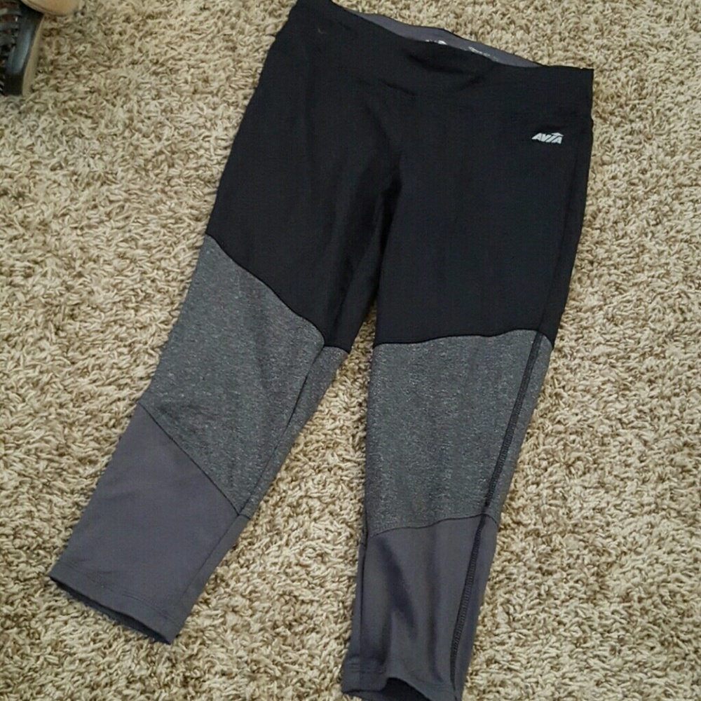 Gray and Black Leggings