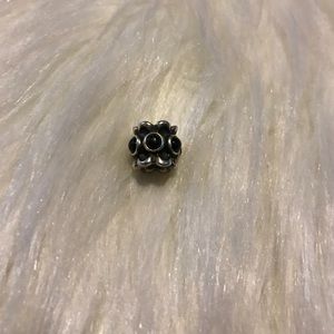 Black and Silver Pandora Charm