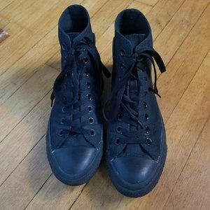 Black hightop converse