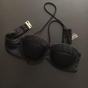 VS Black scalloped Bandeau Style top