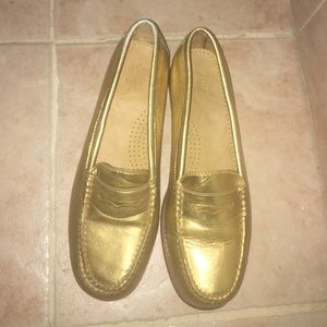 Gold Loafers