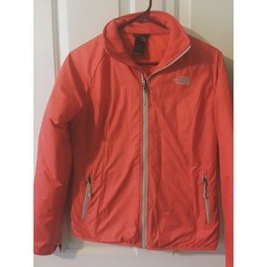 Coral pink light  puffy North face jacket ❄️