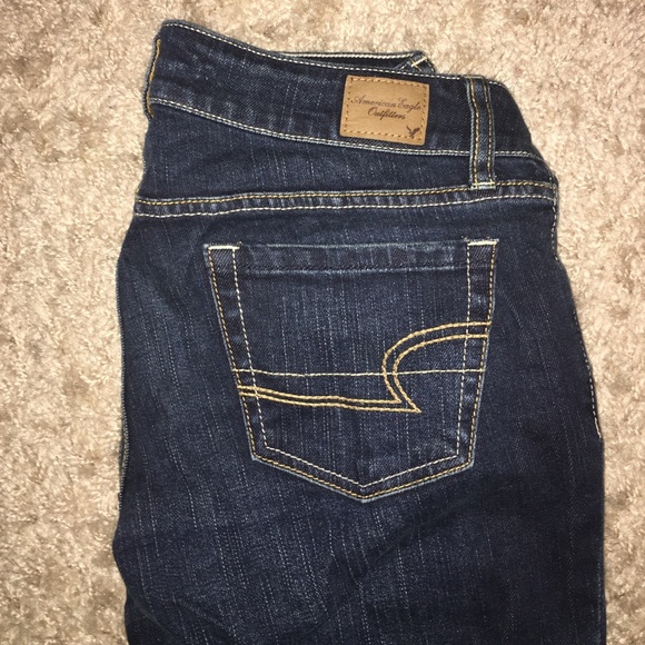 Dark Wash AE Bootcut/Boyfriend Jeans - Picture 1 of 4