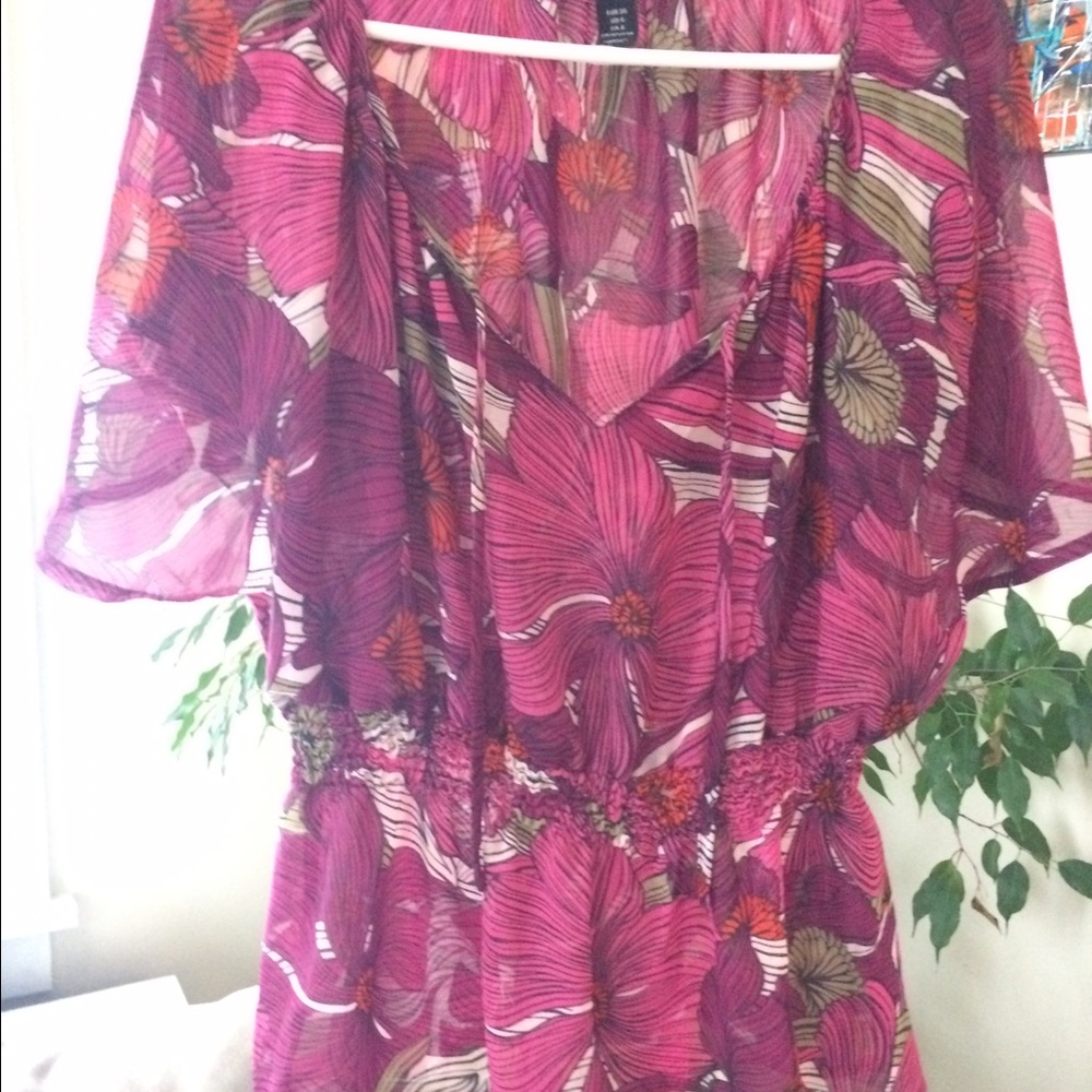 Bohemian flowy Art Deco blouse