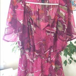 Bohemian flowy Art Deco blouse