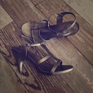 Unlisted gunmetal heels