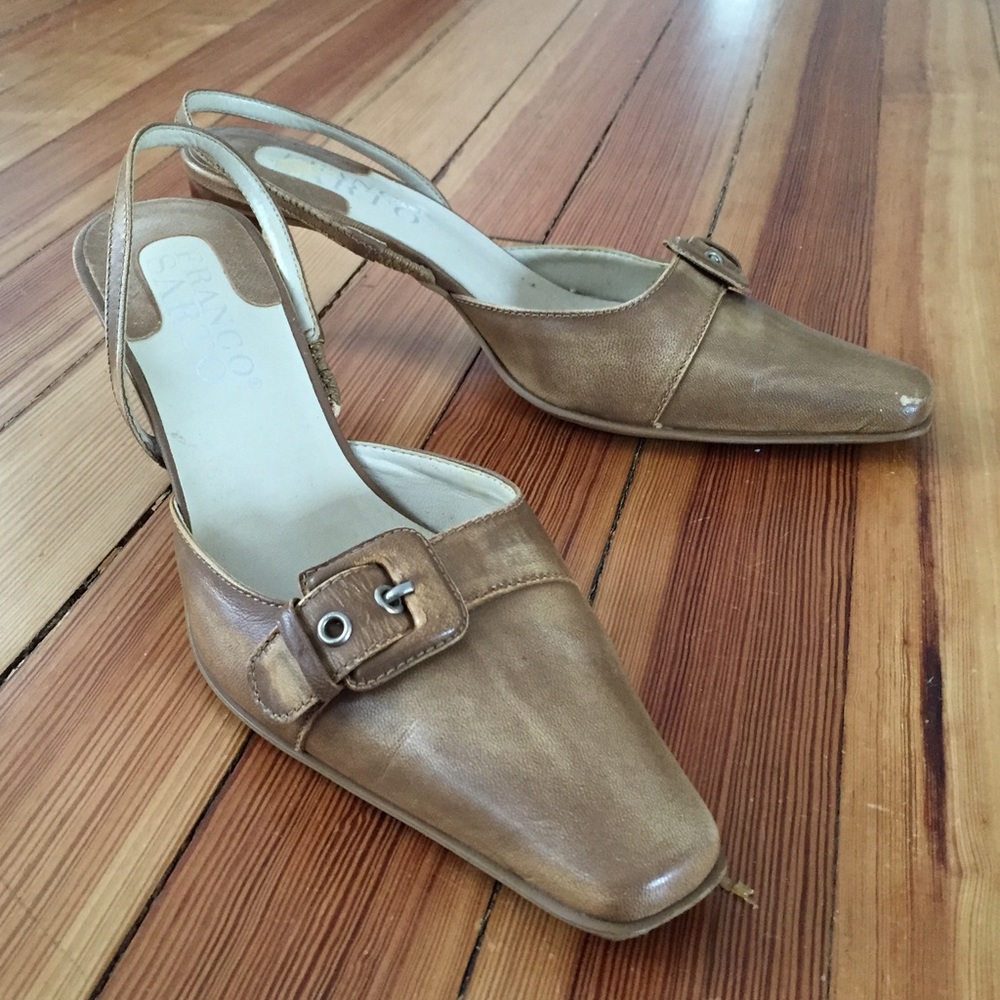 Franco Sarto sling back heels.