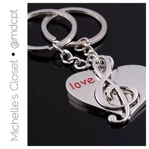 Music lover's keychain/ couple