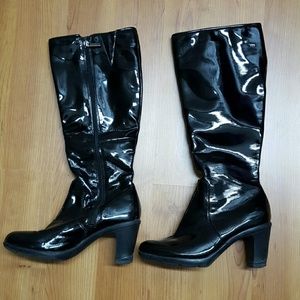 Bandolino b flexible patent boots size 5 1/2