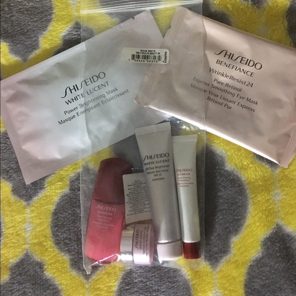 6 item Shiseido Power Infusing Concentrate & masks