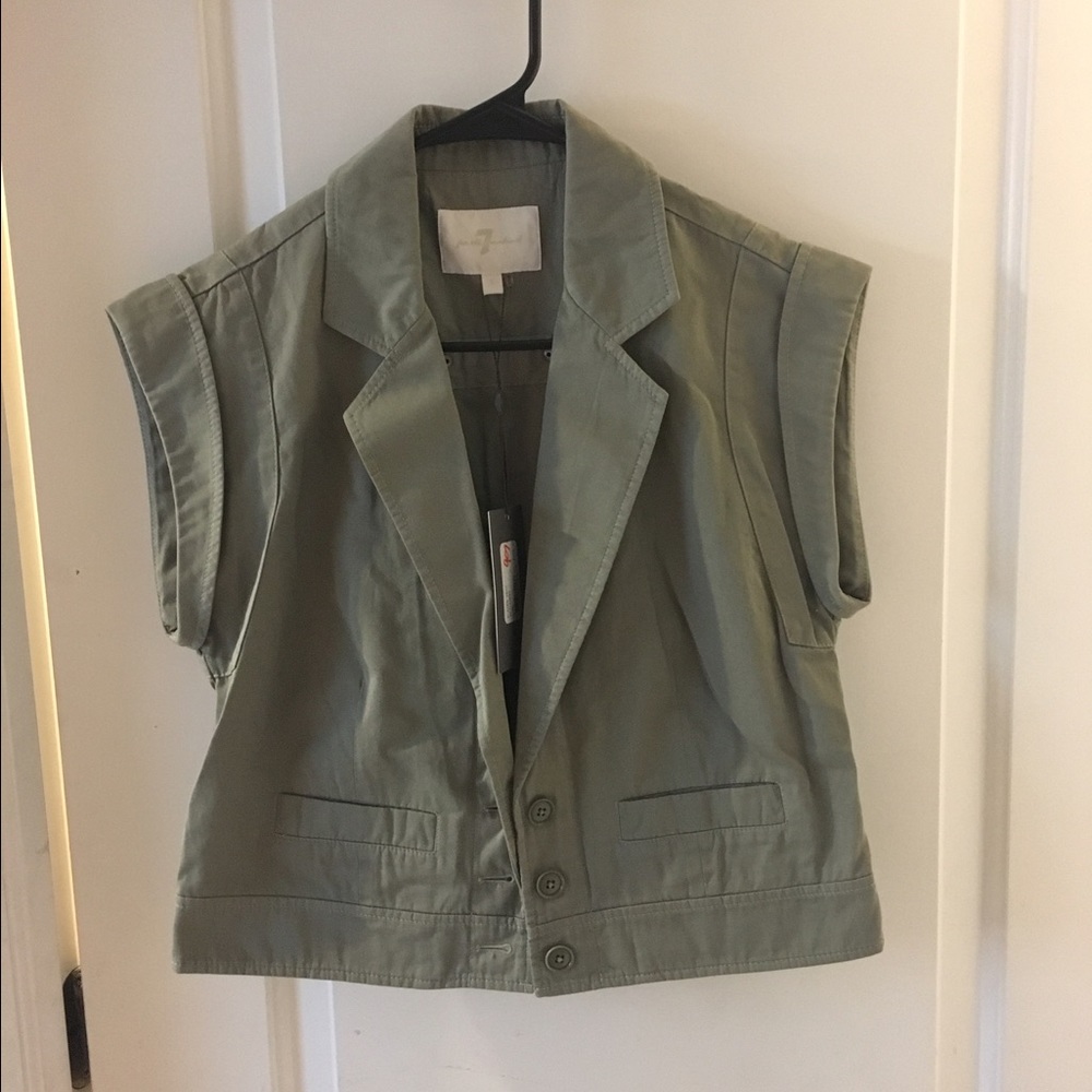 Olive green vest