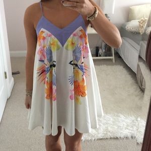 Hummingbird Flowy Tank Dress