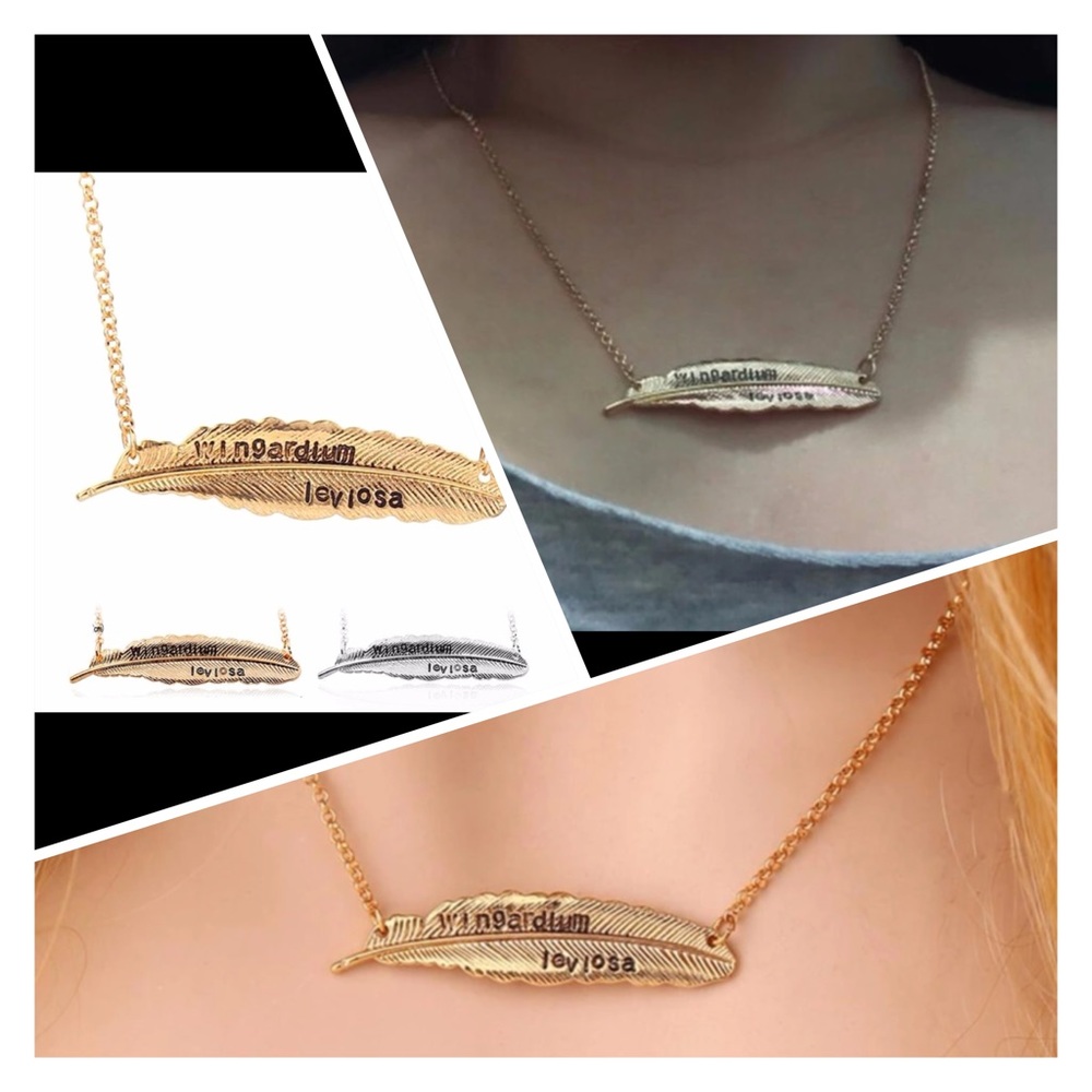 "Wingardium Leviosa" Feather Necklace!