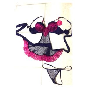 2 piece lingerie set perfect for Valentine's Day