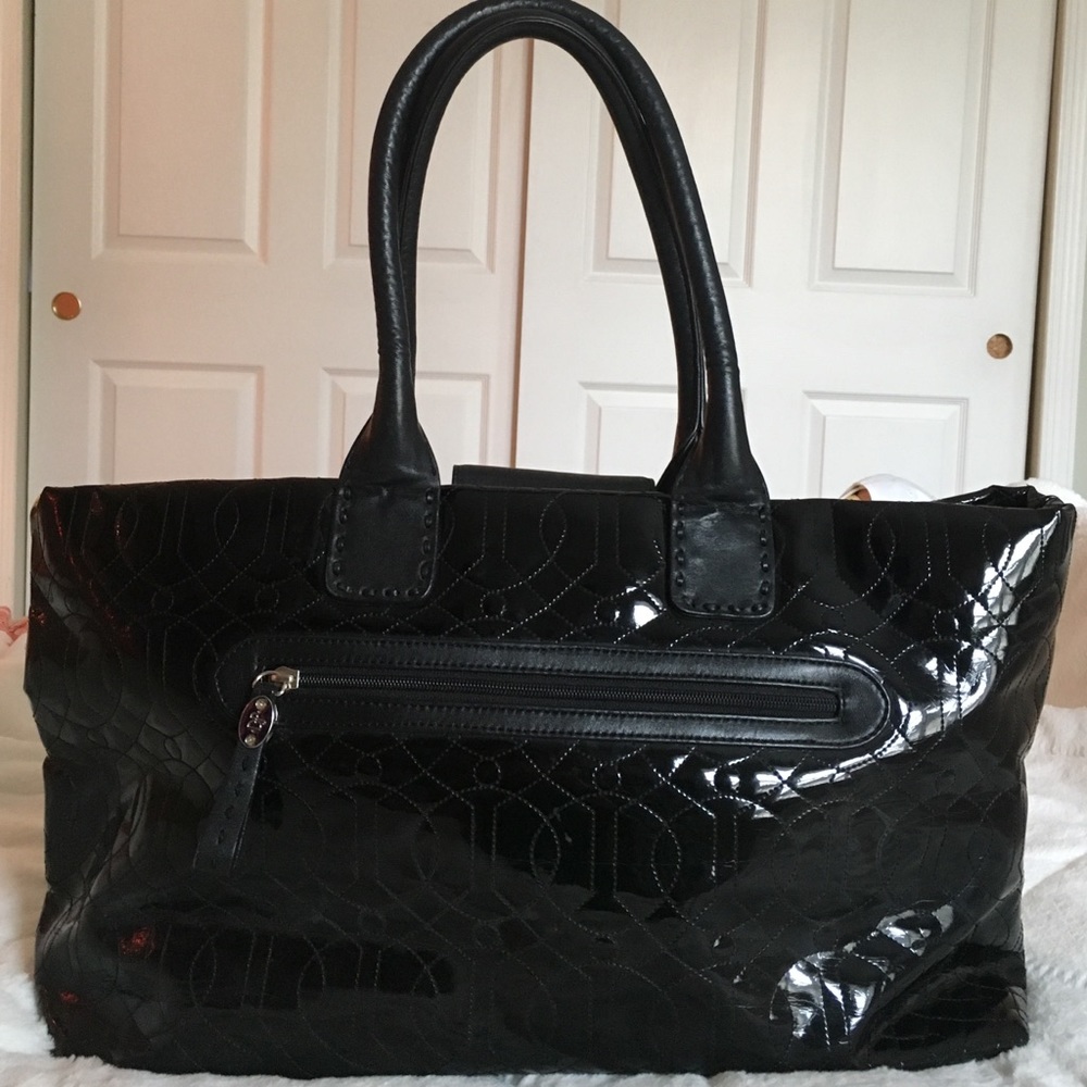MAKE OFFERS Donald j Pliner Black leather tote!!!!