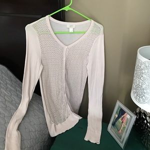 Light pink Loft cardigan