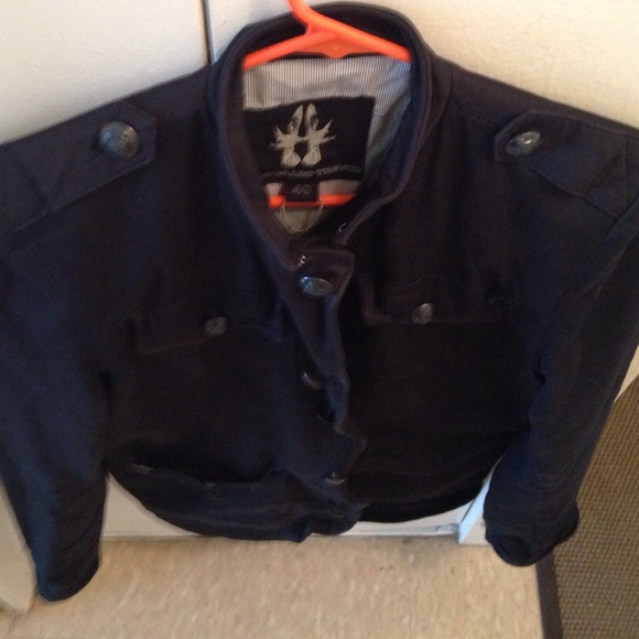 Awesome military  pea coat like jacket - Picture 3 of 4