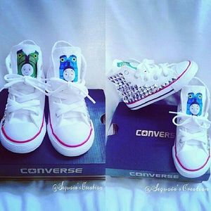 Thomas the train studded hightop converse