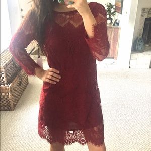 ❤️❤️BB DAKOTA Red Lace Dress❤️❤️