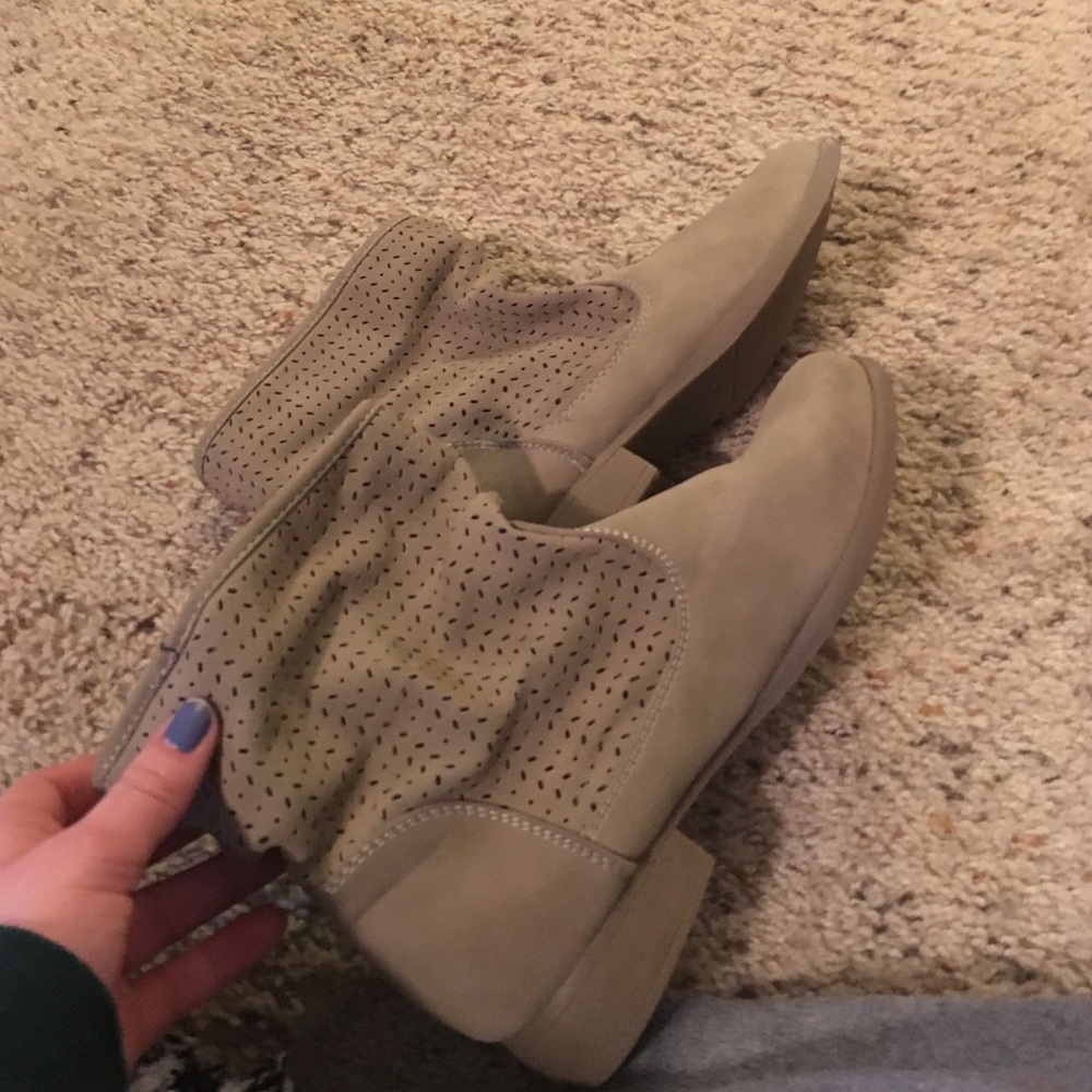 Tan ankle boots