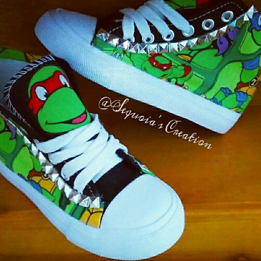 TMNT studded hightops