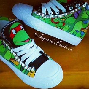 TMNT studded hightops