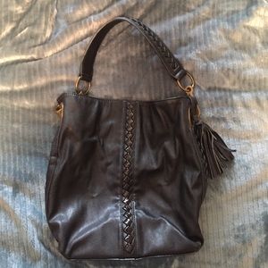 Carlos Santana black hobo bag