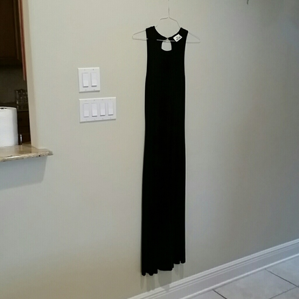 Black maxi dress