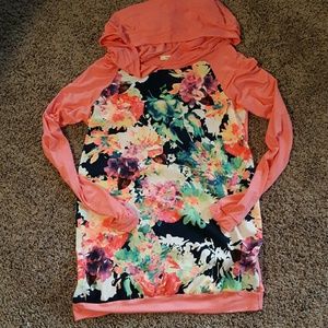 NWT Floral Light-weight hoodie!