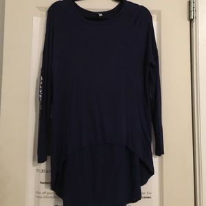 Sparkly elbow capped shirt