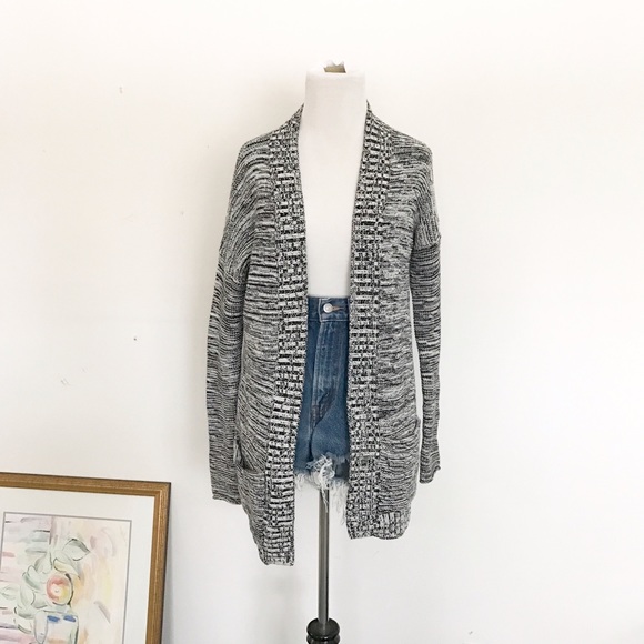 Express Sweaters - Express Salt & Pepper Cardigan