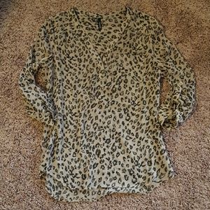 Leopard print blouse!