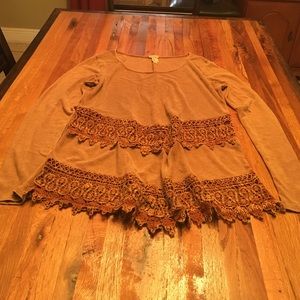 Lace-trimmed Tunic