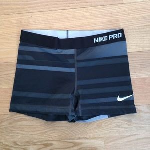 Nike Pro- fitted spandex shorts