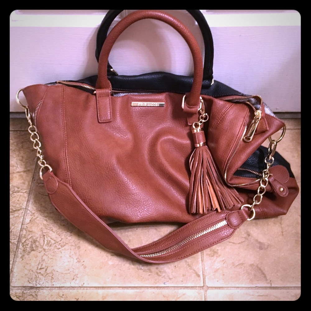 Steve Madden Brand New Bag!!! brown/black  straps