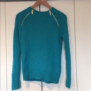 Michael Kors Cable Knit Zipper Sweater