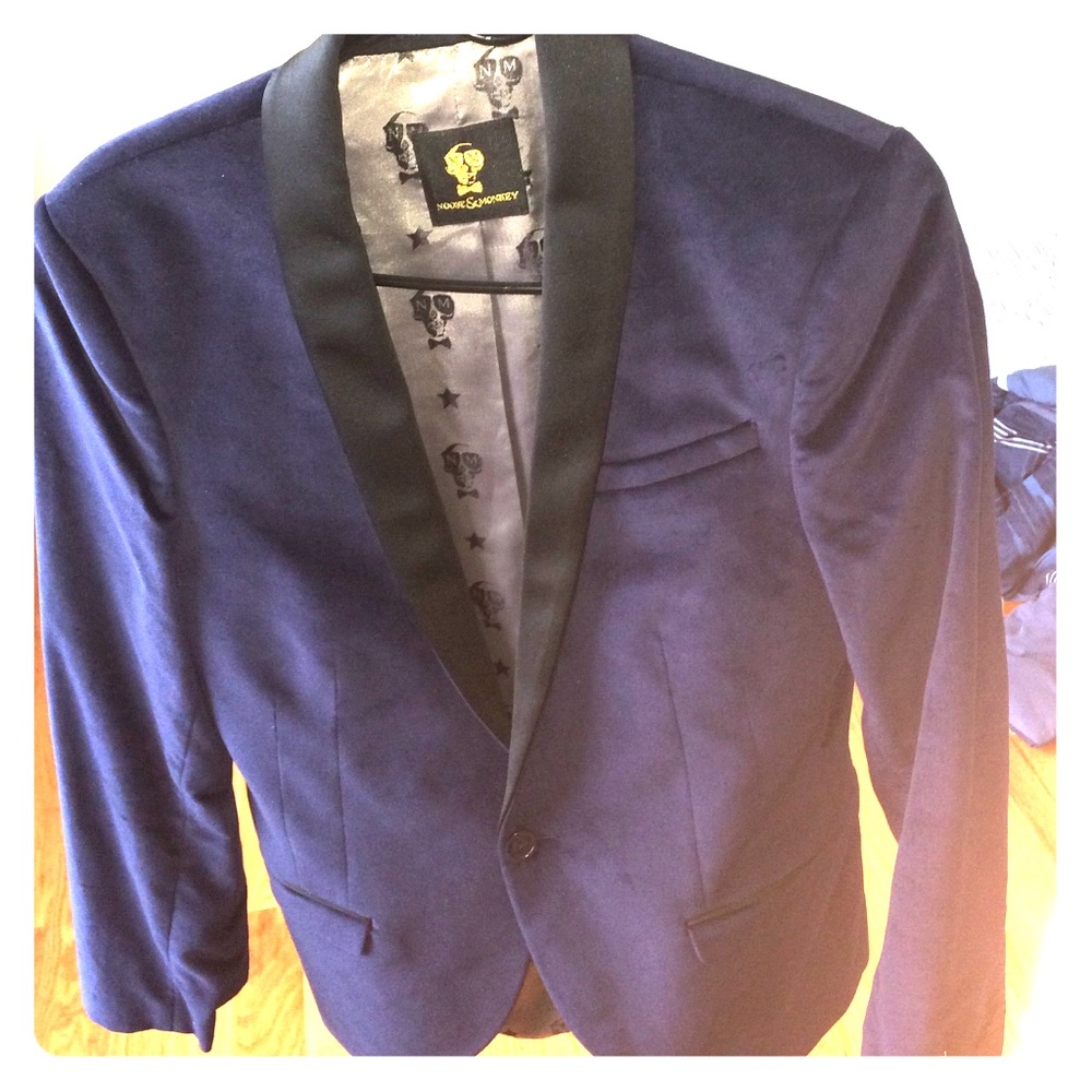 Midnight Blue Velvet Tuxedo