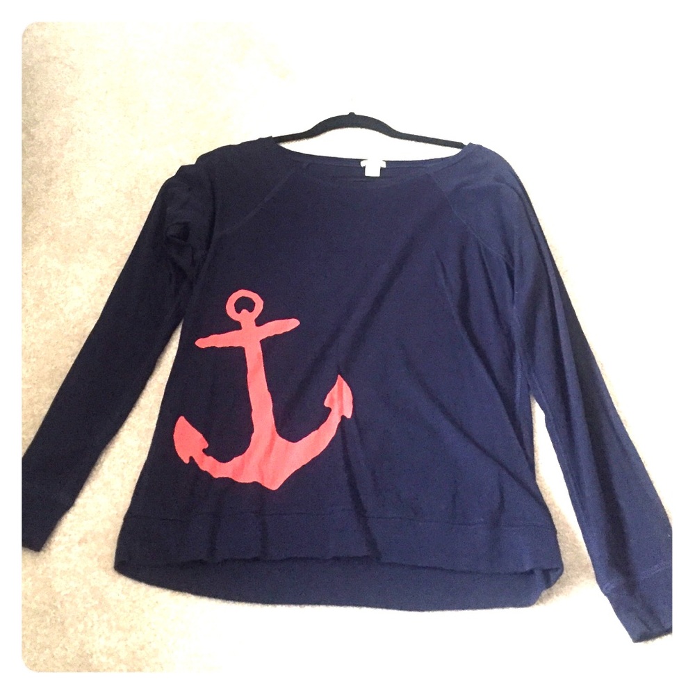 Sold J crew long sleeve shirt with anchor