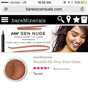 Bare Minerals Warmth NWT